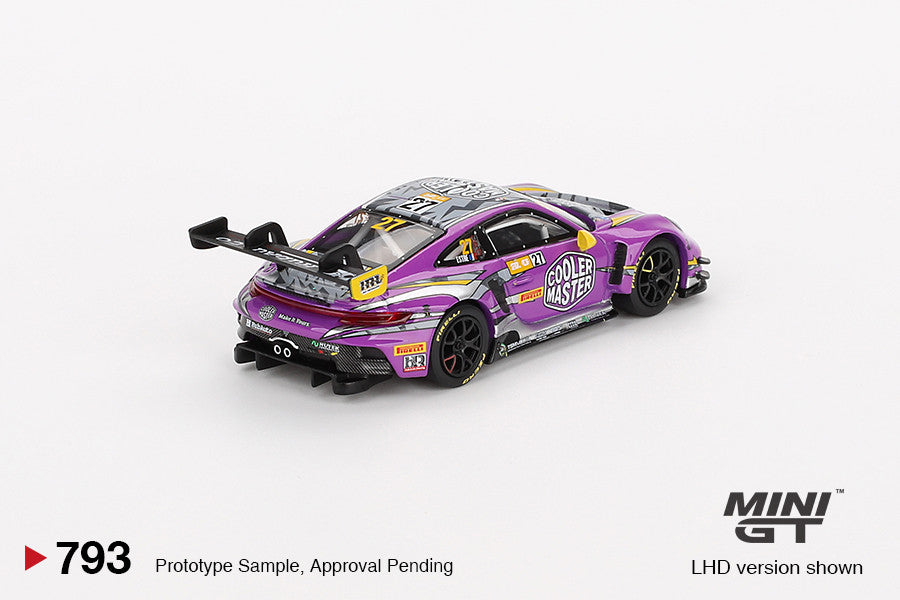 1/64 PORSCHE 911 GT3 R NO.27 HUBAUTO RACING 2023 FIA GT WORLD CUP 70TH MACAU GRAND PRIX (LHD) - Mini GT - MGT00793-L
