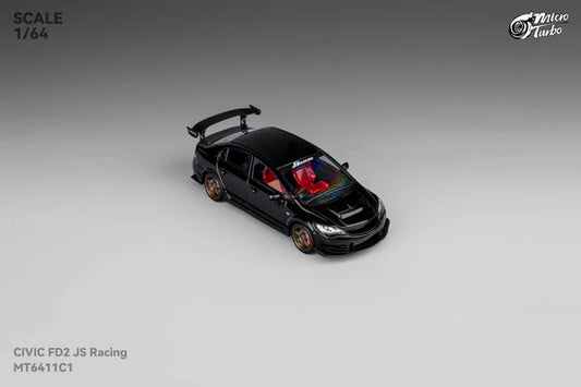 1/64 Custom FD2 J’S Racing, metallic black - Micro Turbo - MT6411C1