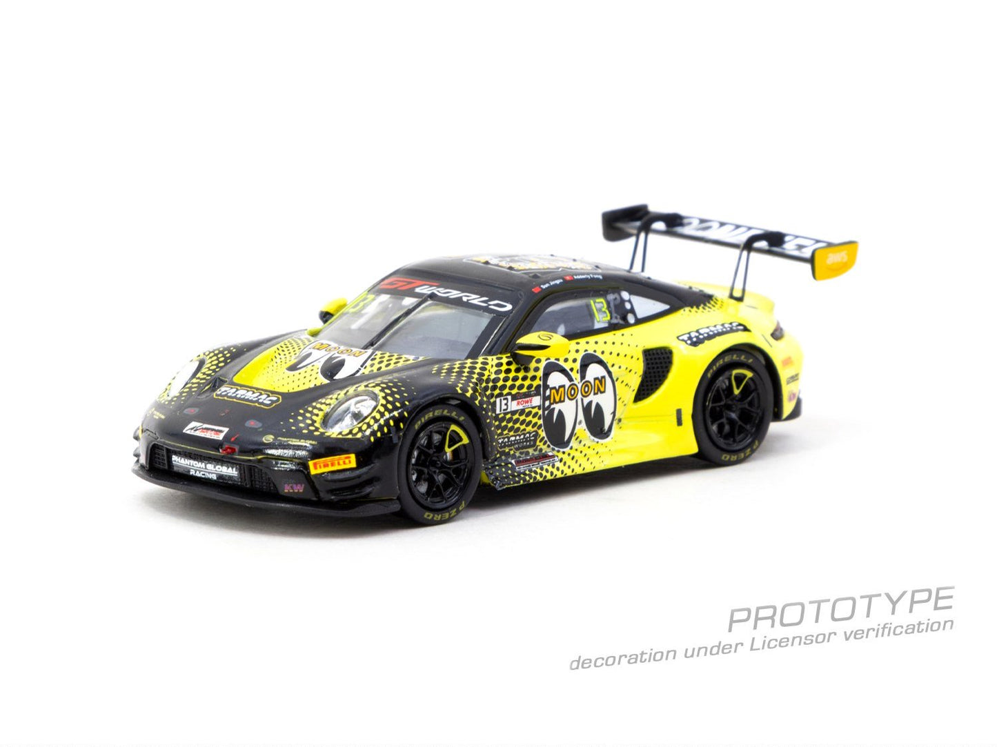 1/64 Porsche 911 GT3 R GT World Challenge Asia 2025 Phantom Global Racing - Tarmac Models - T64-084-25FUJ13