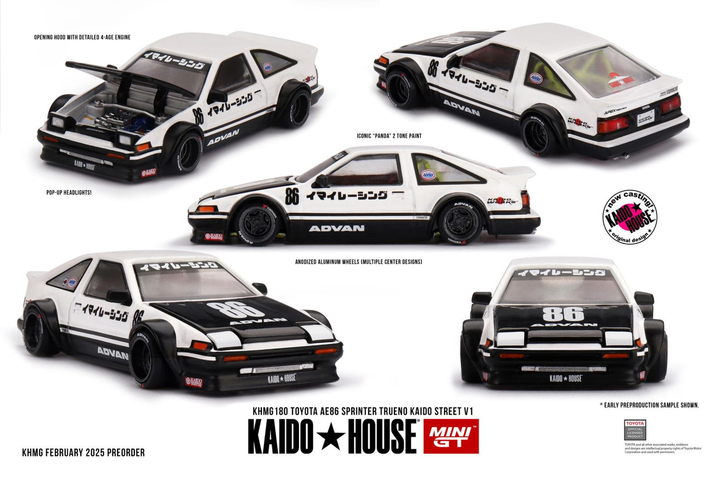 1/64 TOYOTA AE86 SPRINTER TRUENO KAIDO STREET V1 - MGTKHMG180