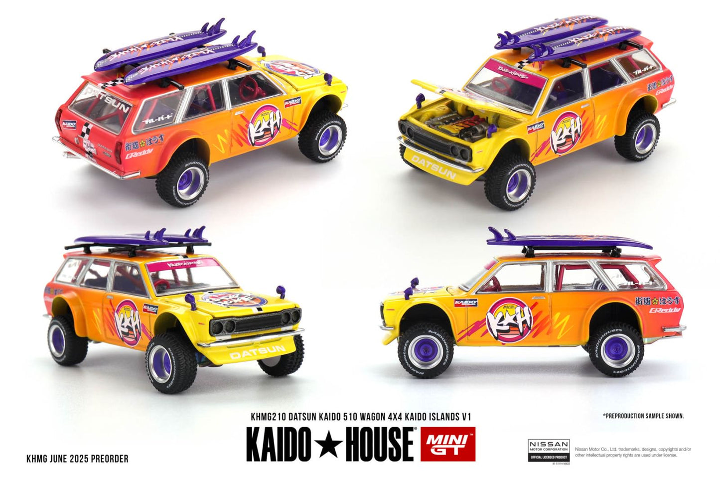 1/64 Datsun KAIDO 510 Wagon 4x4 Kaido ISLANDS V1 - MGTKHMG210