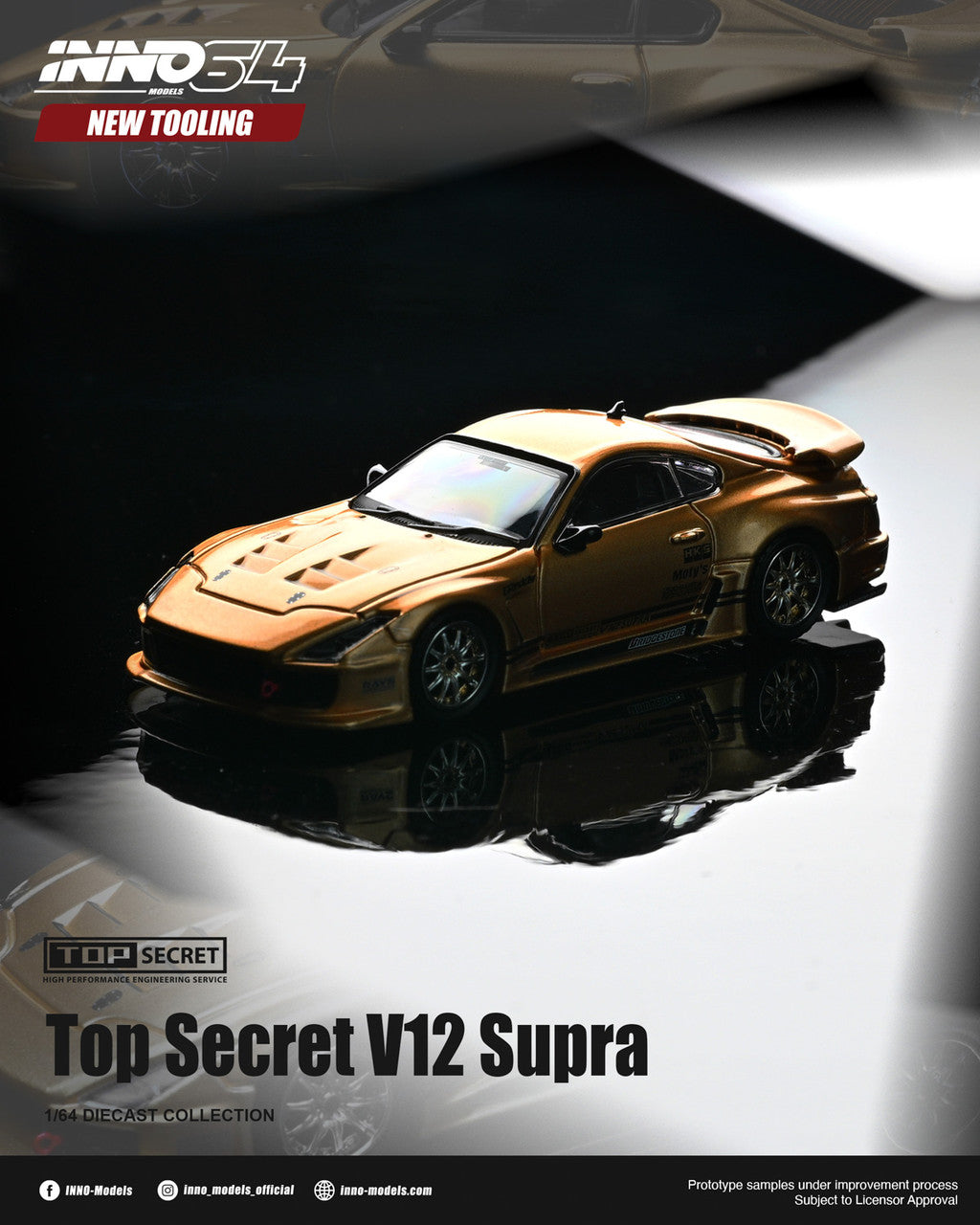 1/64 TOP SECRET V12 SUPRA - Inno64 - IN64-A80TSV12-01