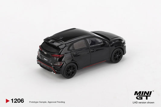 1/64 - Hyundai KONA N Phantom Black - MiniGT - MGT01206-L
