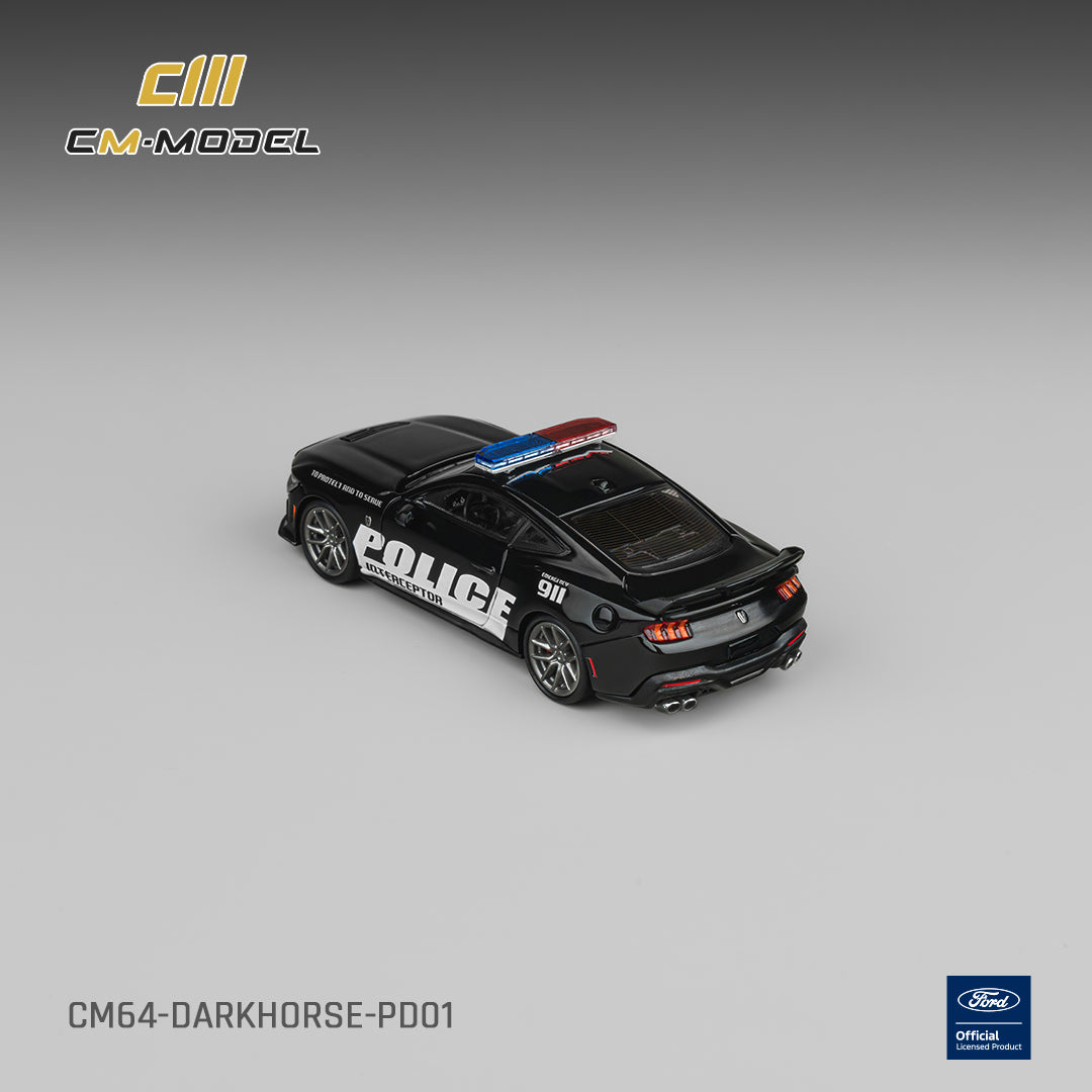 1/64 Mustang Dark Horse Police - CM Models - CM64-DarkHorse-PD01