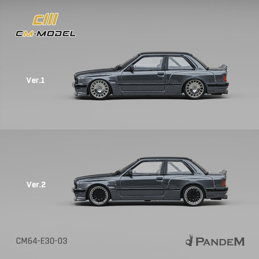 1/64 Pandem M3 E30 Metallic gunmetal gray M3E30 - CM Models - CM64-E30-03