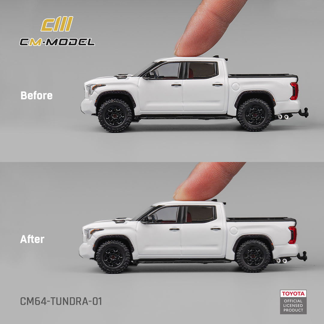 1:64 Toyota Tundra White - CM Models - CM64-Tundra-01