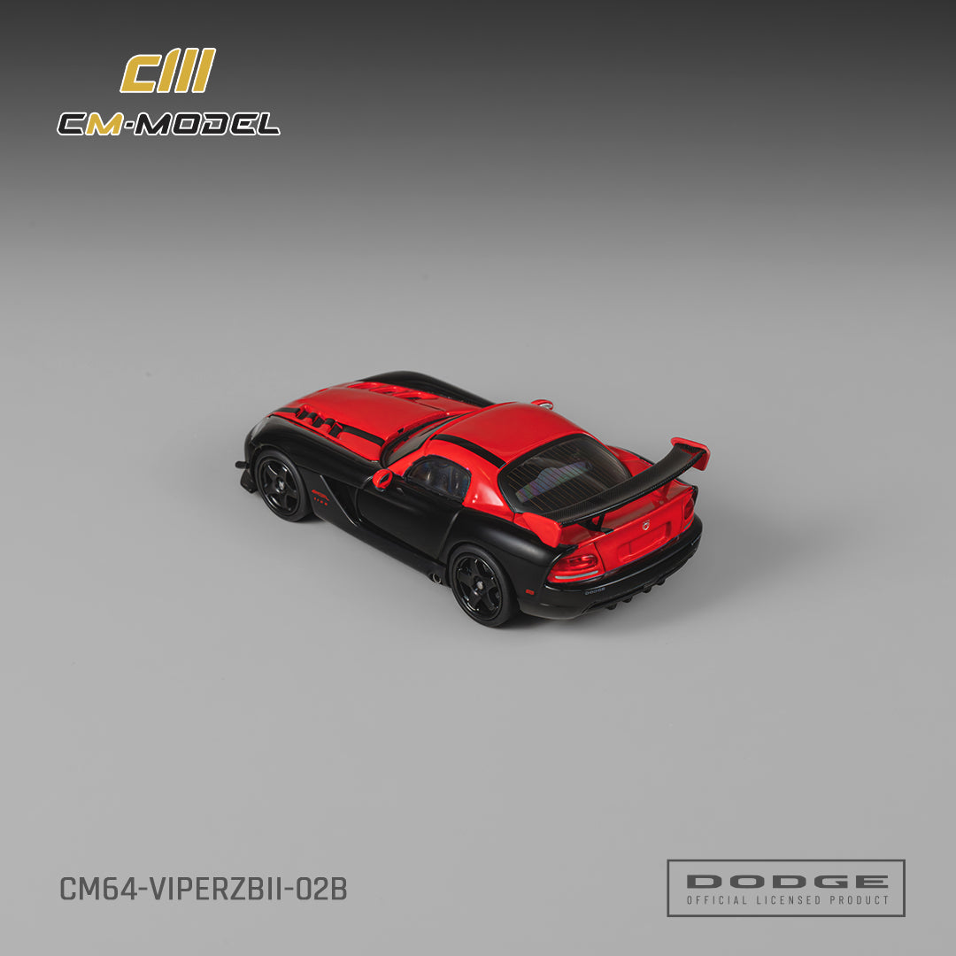 1/64 Dodge Viper ACR(ZBII) Viper Black with Red - CM Models - CM64-ViperZBII-02B