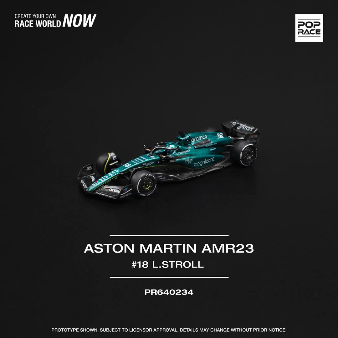 1/64 Aston Martin AMR23 #18 Lance Stroll, green/black - Poprace - PR640234