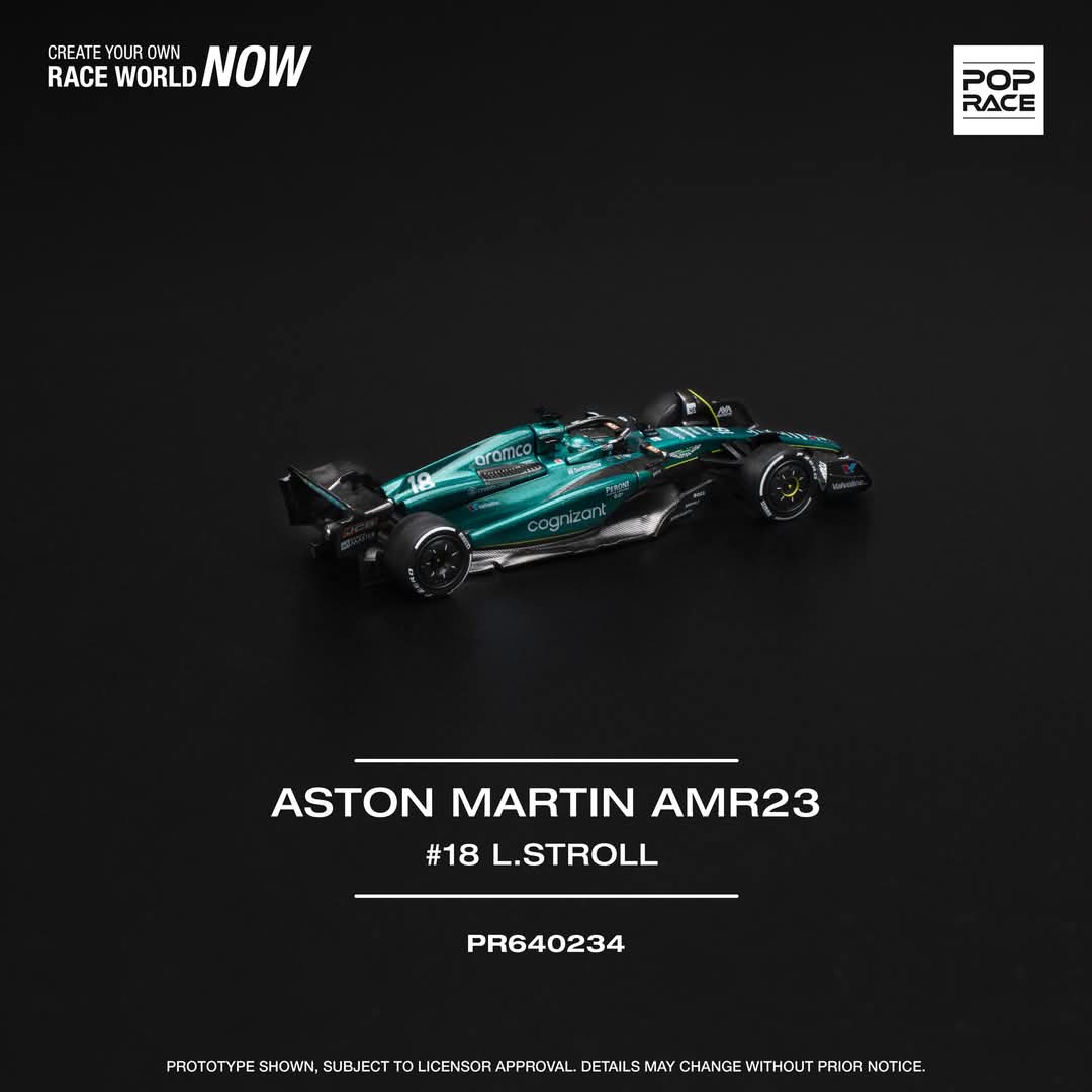 1/64 Aston Martin AMR23 #18 Lance Stroll, green/black - Poprace - PR640234