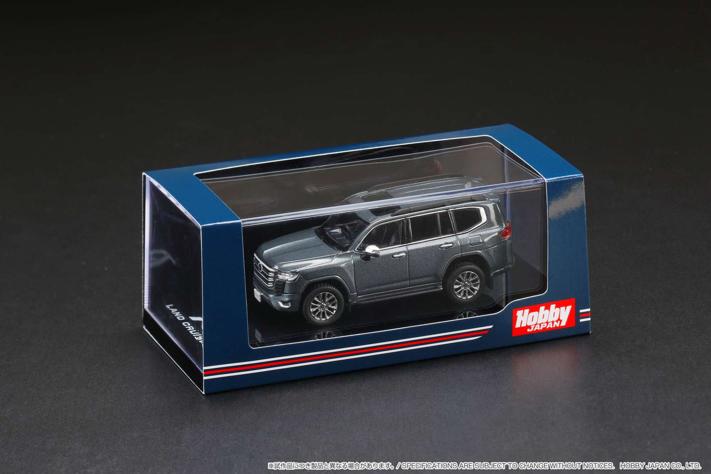 1/64 Toyota Land Cruiser (JA300W) ZX, grey metallic with black interior - Hobby Japan - HJ641050AGM