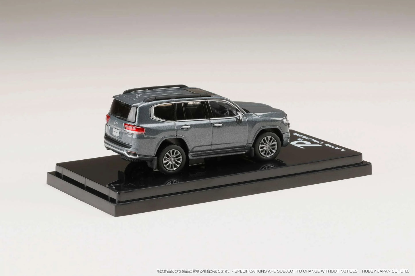 1/64 Toyota Land Cruiser (JA300W) ZX, grey metallic with black interior - Hobby Japan - HJ641050AGM