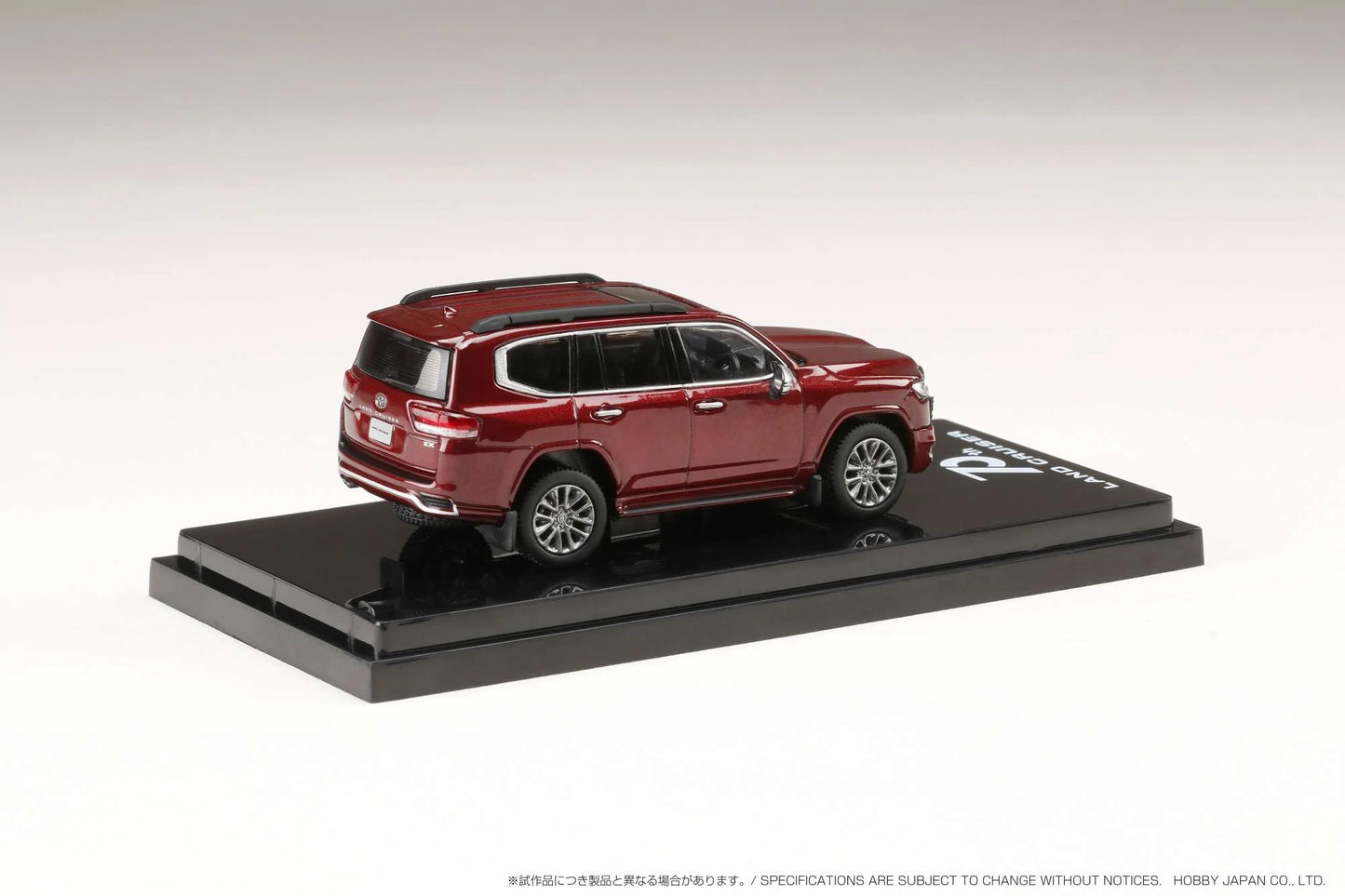 1/64 Toyota Land Cruiser (JA300W) ZX, dark red mica metallic with black interior - Hobby Japan - HJ641050AR
