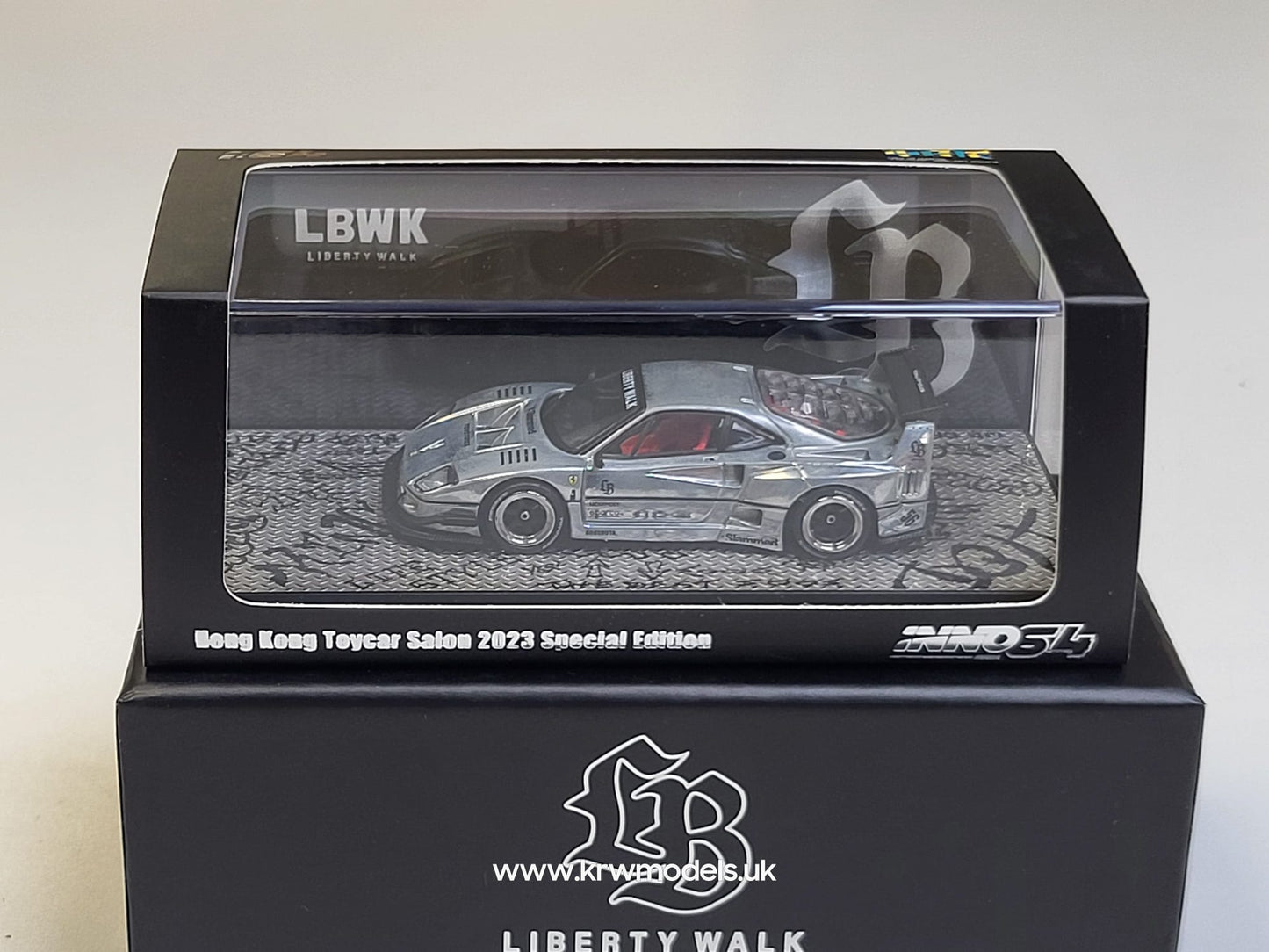 1/64 LBWK F40 Matte Black Hong Kong Salon 2023 (chase) - IN64-LBWKF40-HKTS23
