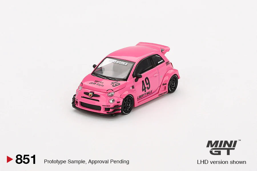 1/64 ABARTH 595 LB-WORKS X ABAS WORKS PINK (RHD) - MGT00851-R