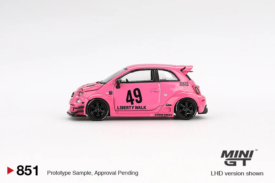 1/64 ABARTH 595 LB-WORKS X ABAS WORKS PINK (RHD) - MGT00851-R