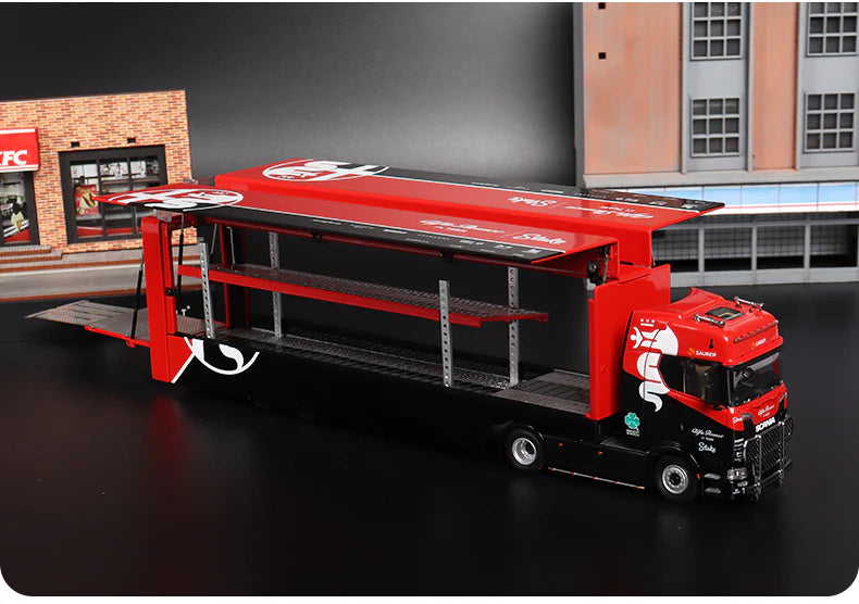 1/64 - Kengfai & Maxwell Scania S730 V8 Gull Wing Transporter- Alfa Romeo F1