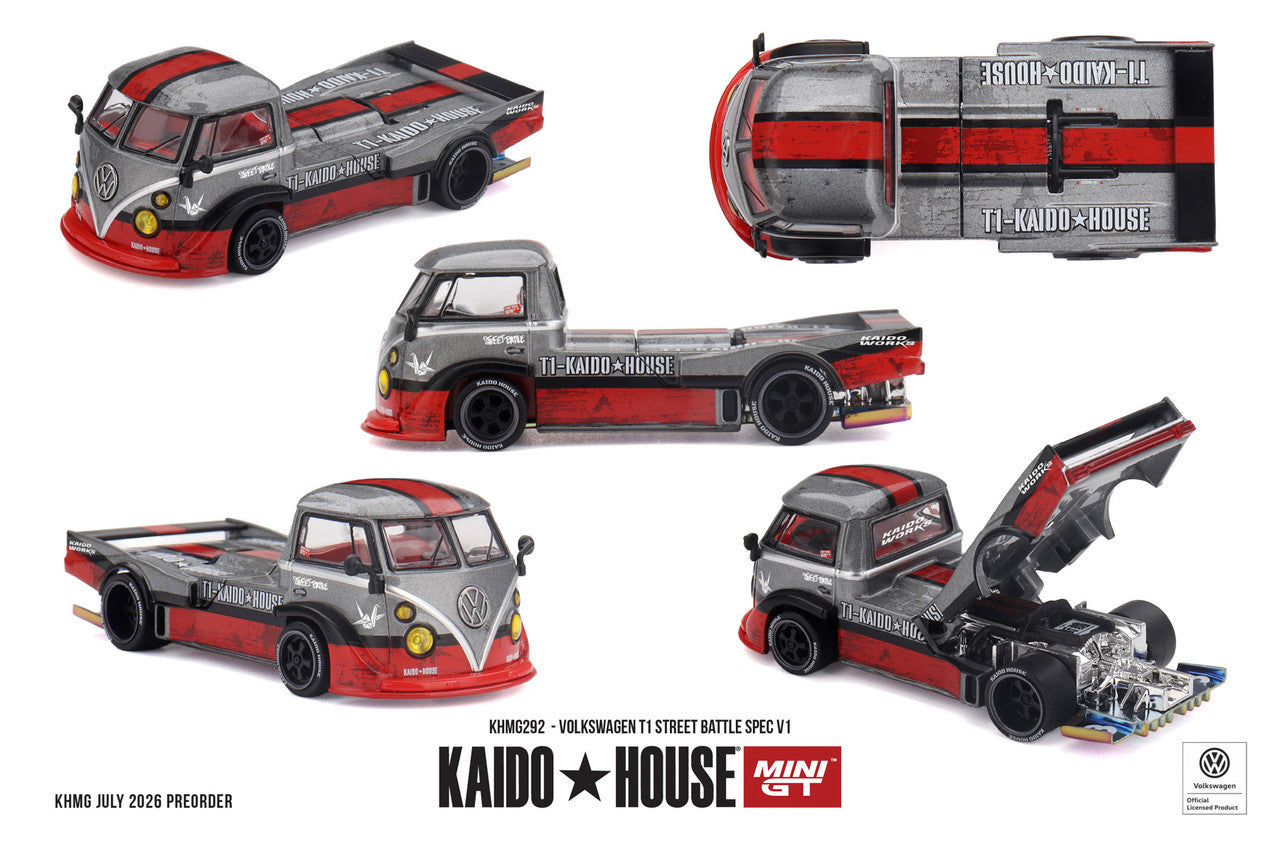 1/64 VOLKSWAGEN T1 STREET BATTLE SPEC V1 - Kaido House - MGTKHMG292