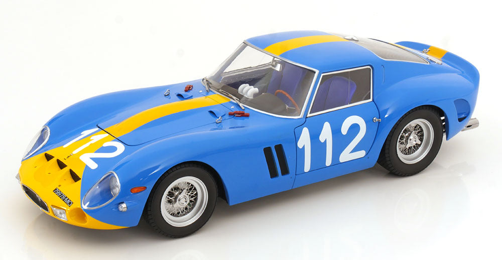 1/12 1964 Ferrari 250 GTO #112 Targa Florio, blue/yellow - KKDC120123 - KK Diecast