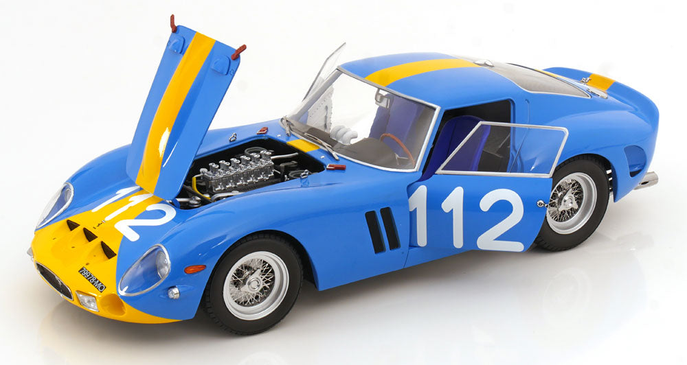 1/12 1964 Ferrari 250 GTO #112 Targa Florio, blue/yellow - KKDC120123 - KK Diecast