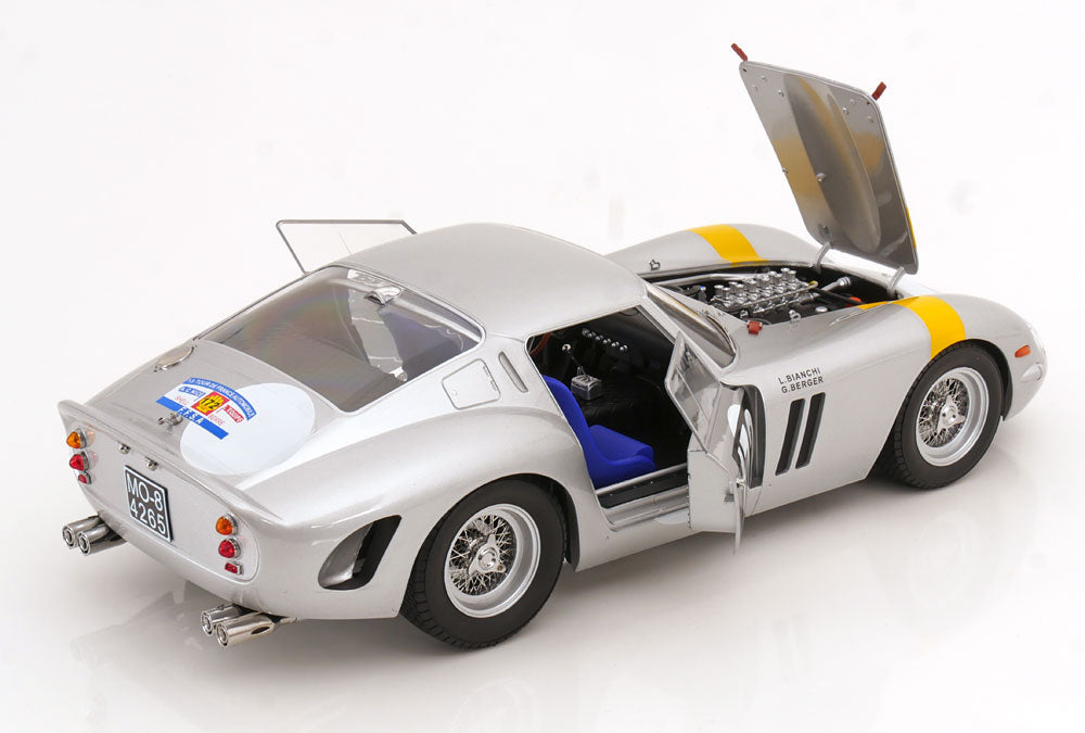 1/12 1964 Ferrari 250 GTO #172 Winner Tour de France, silver/yellow - KKDC120124 - KK Diecast