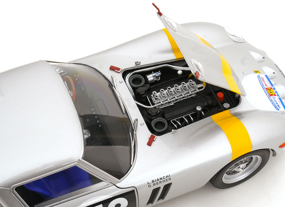 1/12 1964 Ferrari 250 GTO #172 Winner Tour de France, silver/yellow - KKDC120124 - KK Diecast