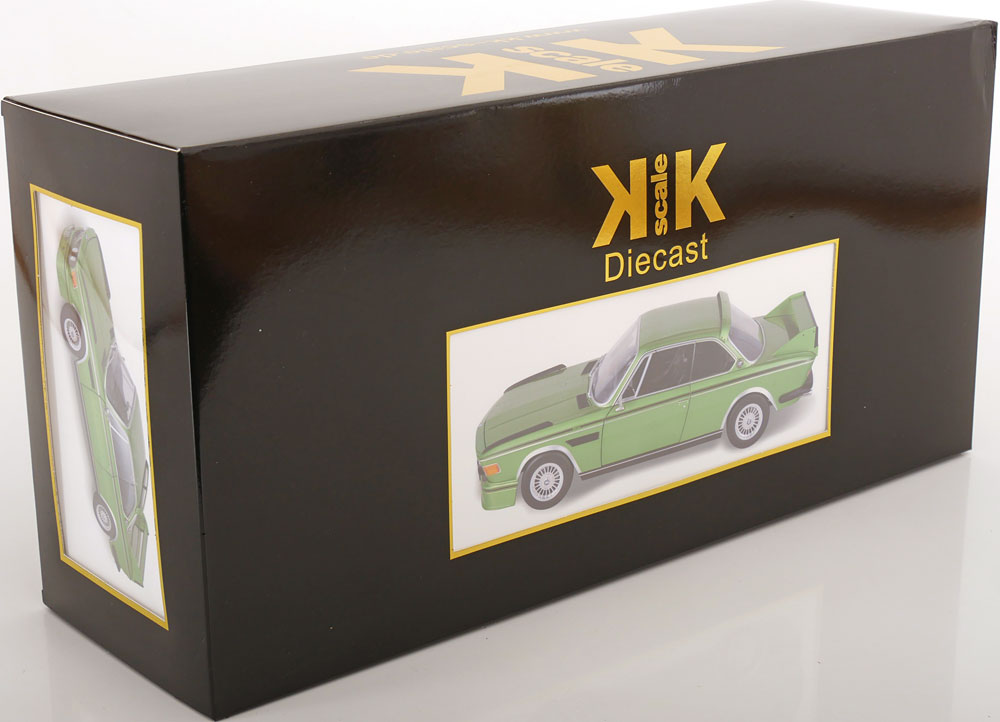 1/12 1973 BMW 3.0 CSL E9, green metallic - KK Scale - KKDC120231