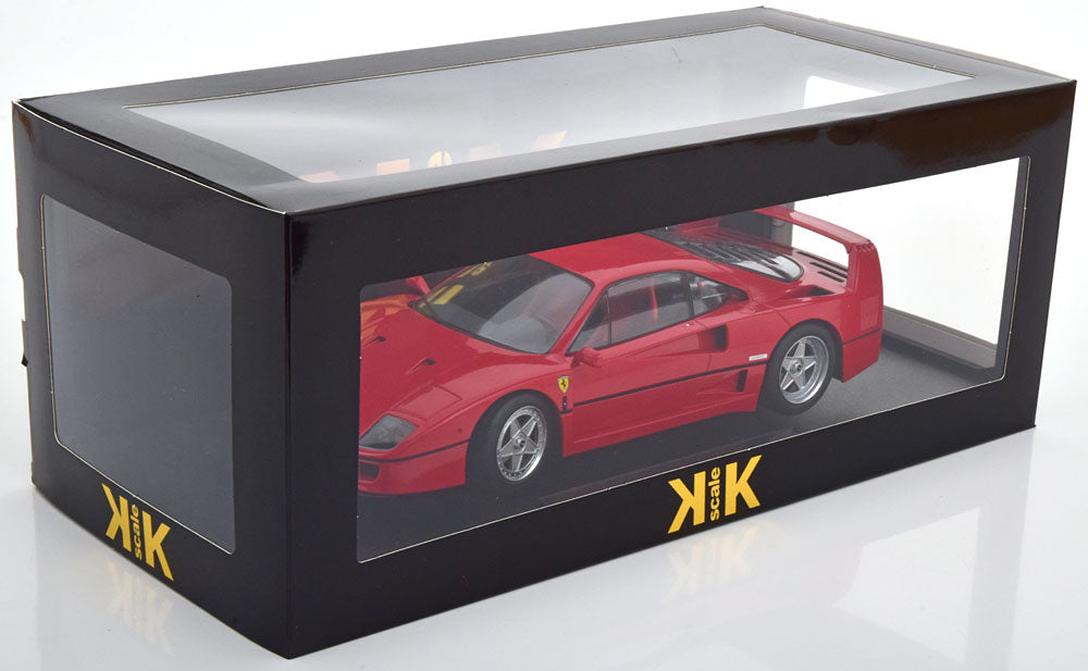 1/18 - 1987 Ferrari F40 with Red Seats, red - KKDC180694 - KK Diecast