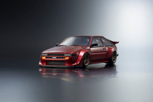 1/18 Toyota Sprinter Trueno AE86 Khyzyl Saleem Red - Kyosho Models - KSR18070R