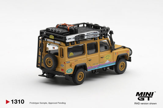 1/64 LAND ROVER DEFENDER 110 1998 CAMEL TROPHY TIERRA DEL FUEGO CT.36 ROMANIA - Mini GT - MGT01310