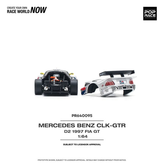 1/64 MERCEDES-BENZ CLK AMG GTR - 1997 FIA GT D2 PRIVAT - Poprace - PR640095