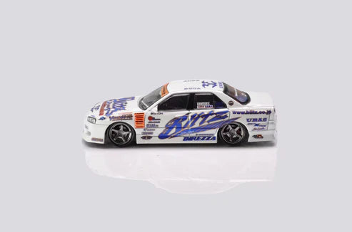 1/64 - Nissan Skyline GT-R ER34 25GTT GT-T Turbo D1GP Biltz Drift 2004 Edition (Limited 899 Pieces) - Mortal Models