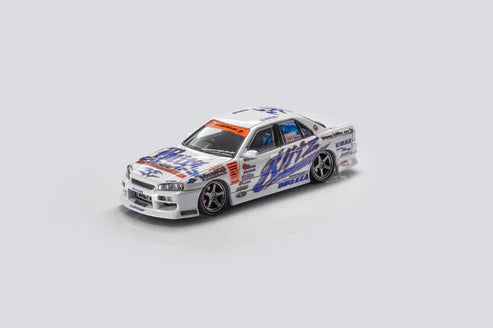 1/64 - Nissan Skyline GT-R ER34 25GTT GT-T Turbo D1GP Biltz Drift 2004 Edition (Limited 899 Pieces) - Mortal Models