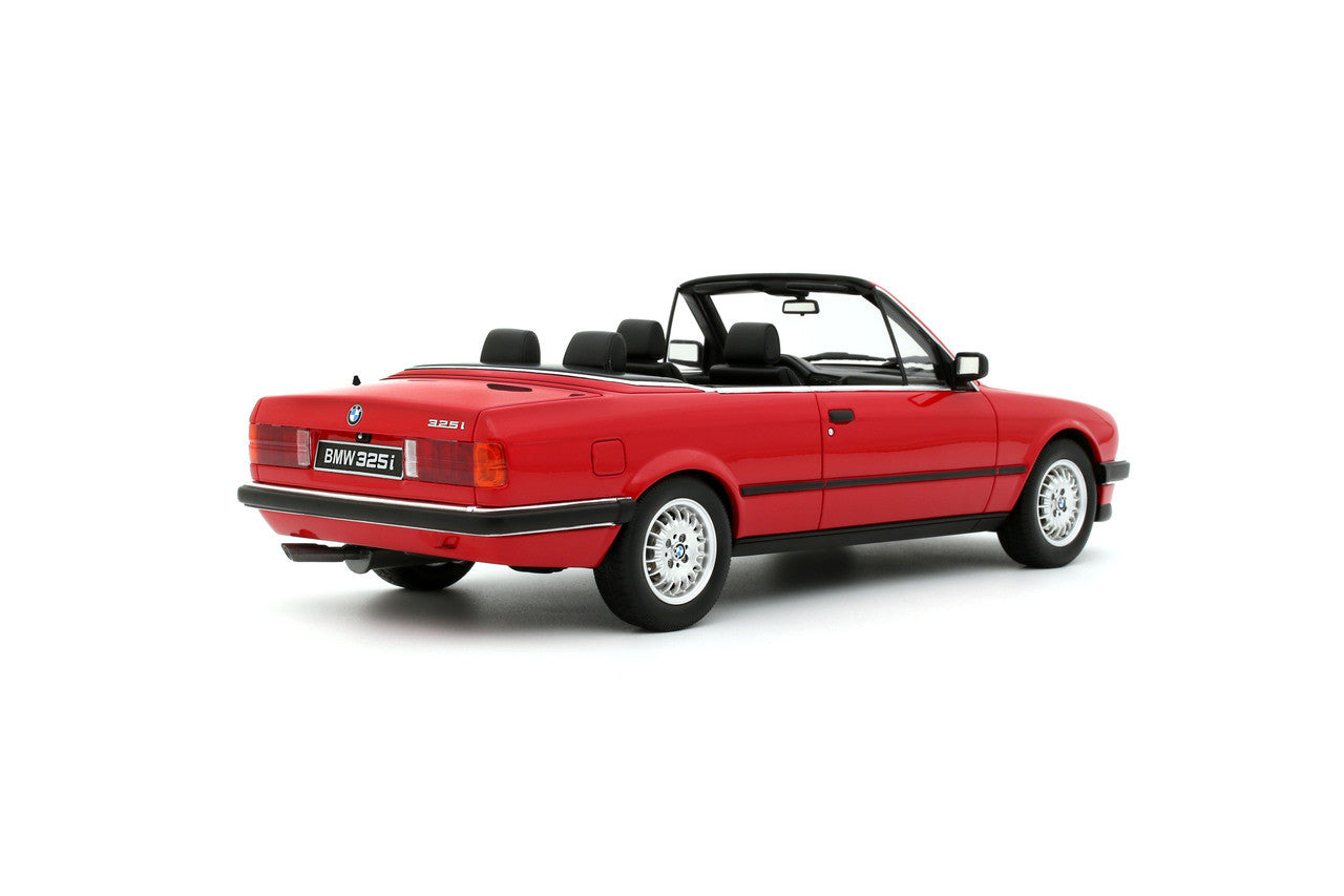 1/18 BMW 325I CONVERTIBLE BRIGHT RED 1986 - Otto Models - OT1194