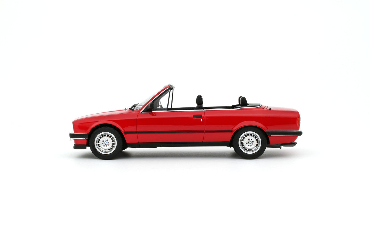 1/18 BMW 325I CONVERTIBLE BRIGHT RED 1986 - Otto Models - OT1194