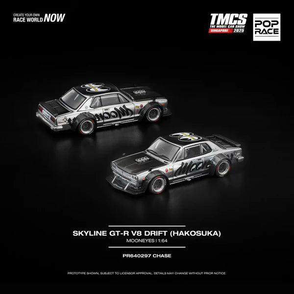 1/64 Nissan Skyline GT-R V8 Drift (Hakosuka) MOONEYES TMCS Singapore Exclusives - Poprace - PR640297