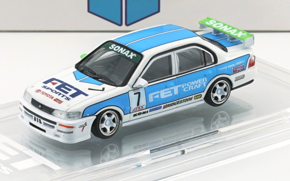 1:64 Toyota Corolla AE100 - JTCC 'FET' Super Tourer 1994 #7 (Malaysia Excluisive) TMCS2025 - BM Creations - BM64B0454