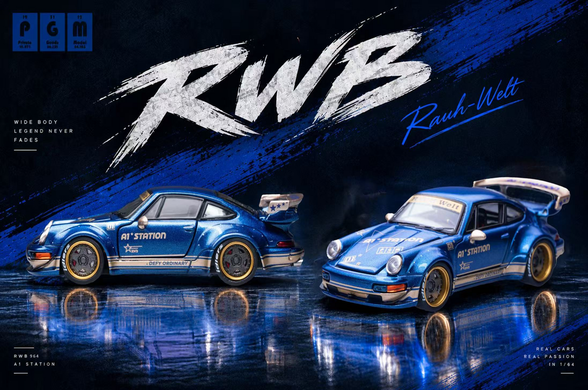 1/64 FOSHAN APAXPO x PGM 1:64 RWB964|A1 STATION - 2026 Auto Passion Alliance (APAxpo) - PGM - ***coming soon***