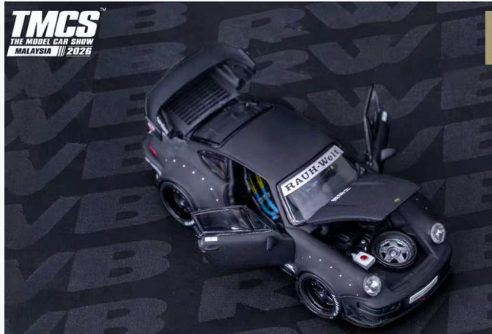 1/64 rwb964, matt black, *TMCS Event Cars* - PGM - coming soon.