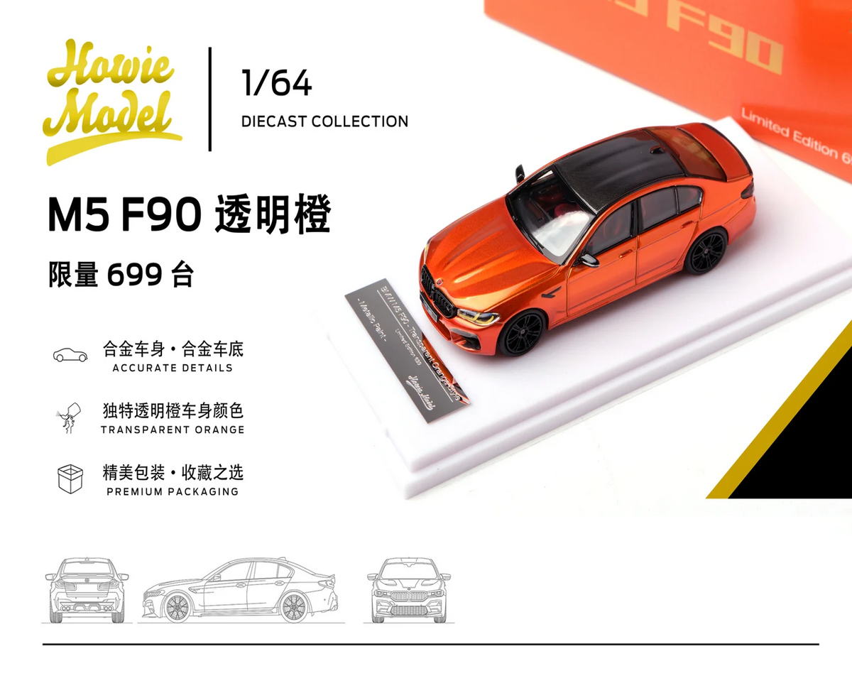 1/64 FOSHAN APAXPO x Howie Model 1:64 BMW M5 F90 - Orange/Red - 2026 Auto Passion Alliance (APAxpo) - Howie Model - ***coming soon***