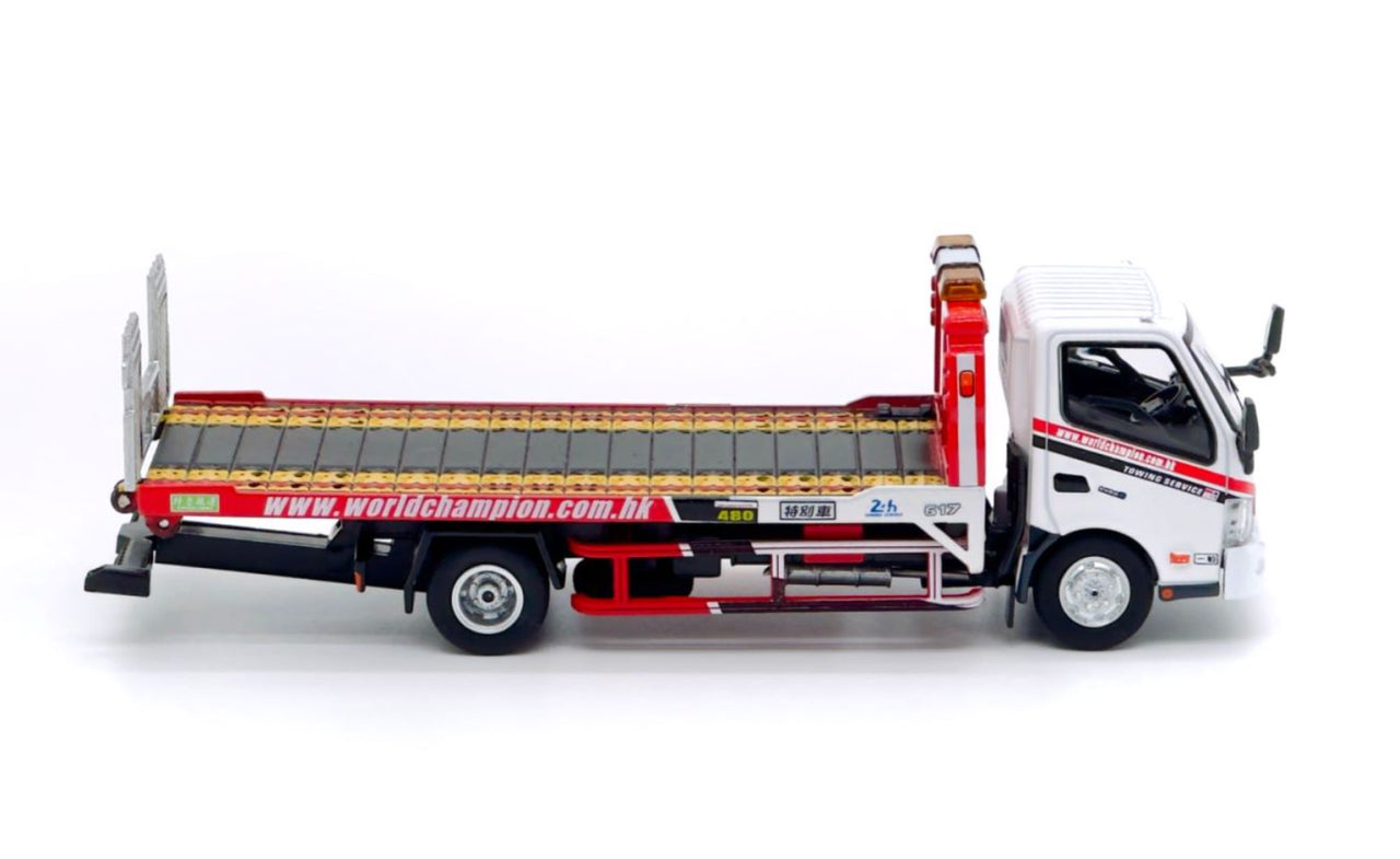 1/64 - Hino 300 Dutro Flatbed Tow Truck - Unique Model