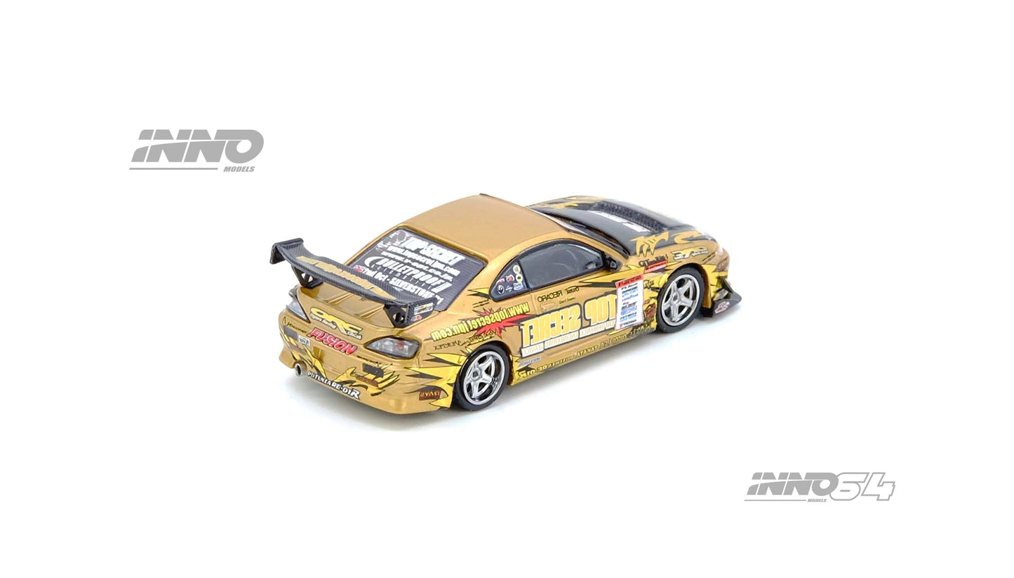 1/64 TOP SECRET Silvia (S15) Gold D1 Grand Prix Series Champion 2004 - Inno64 - IN64-S15TS-D104