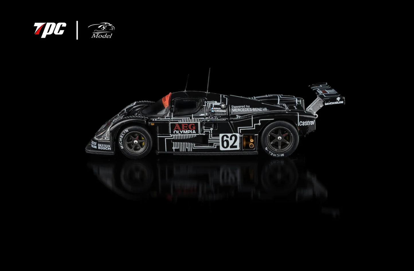 1:64 Sauber Mercedes C9 1988 Le Mans (4 Colours) - TPC x YS Model