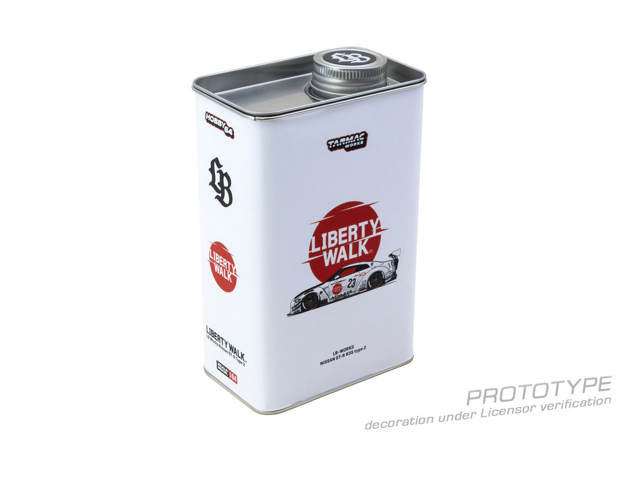 1/64 LB-WORKS NISSAN GT-R R35 type 2 White - Tarmac Models - T64-090-WH