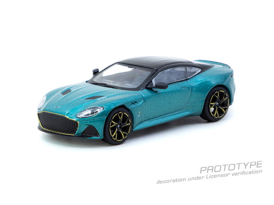 1/64 Aston Martin DBS Superleggera Green Metallic - Tarmac Models - T64G-004-GR
