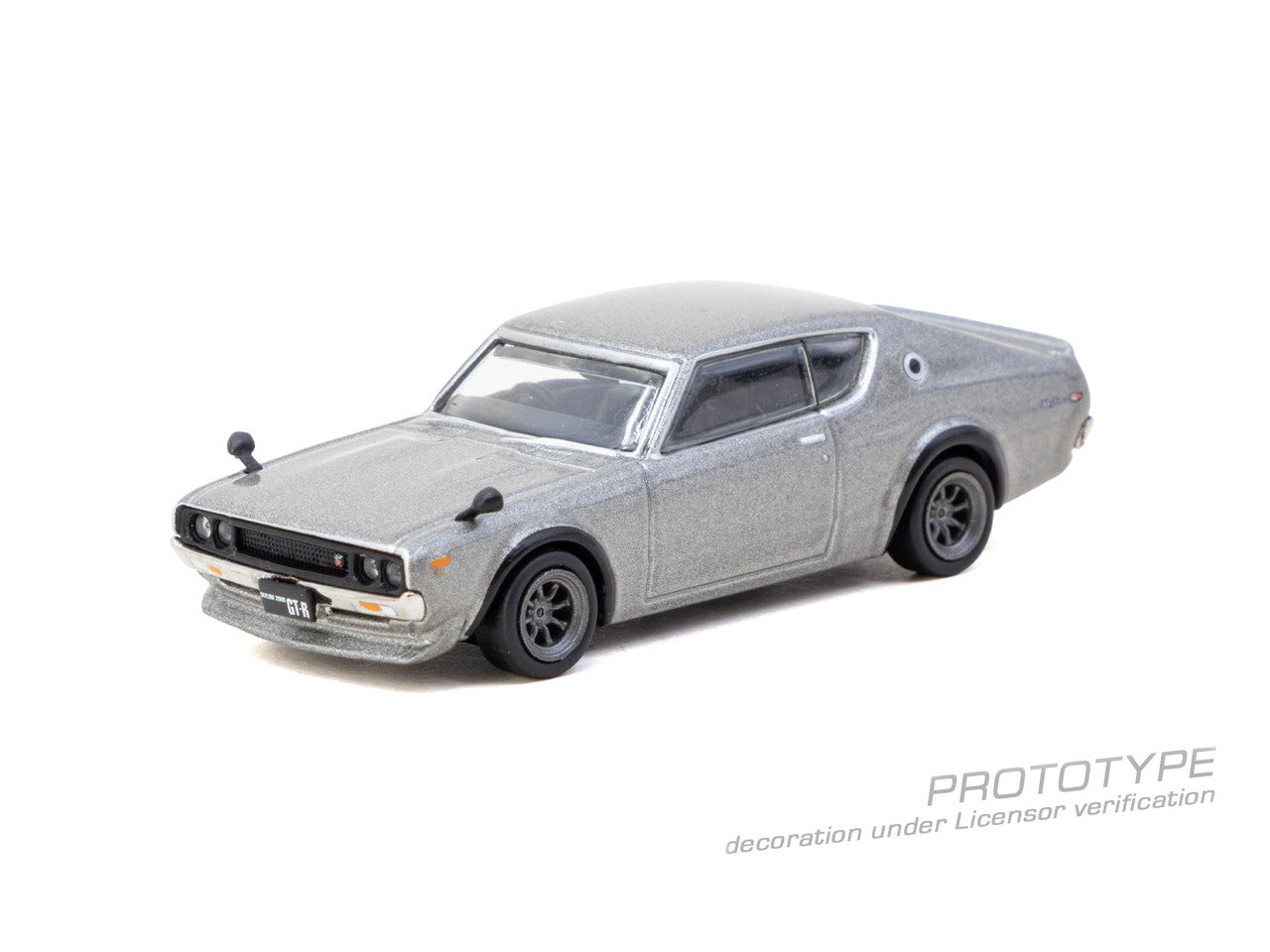 1/64 Nissan Skyline 2000GT-R (KPGC110) Silver - Tarmac Models - T64G-087-SL