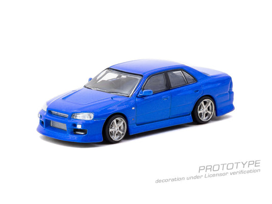 1/64 URAS Skyline ER34 Blue - Tarmac Models - T64G-088-BL