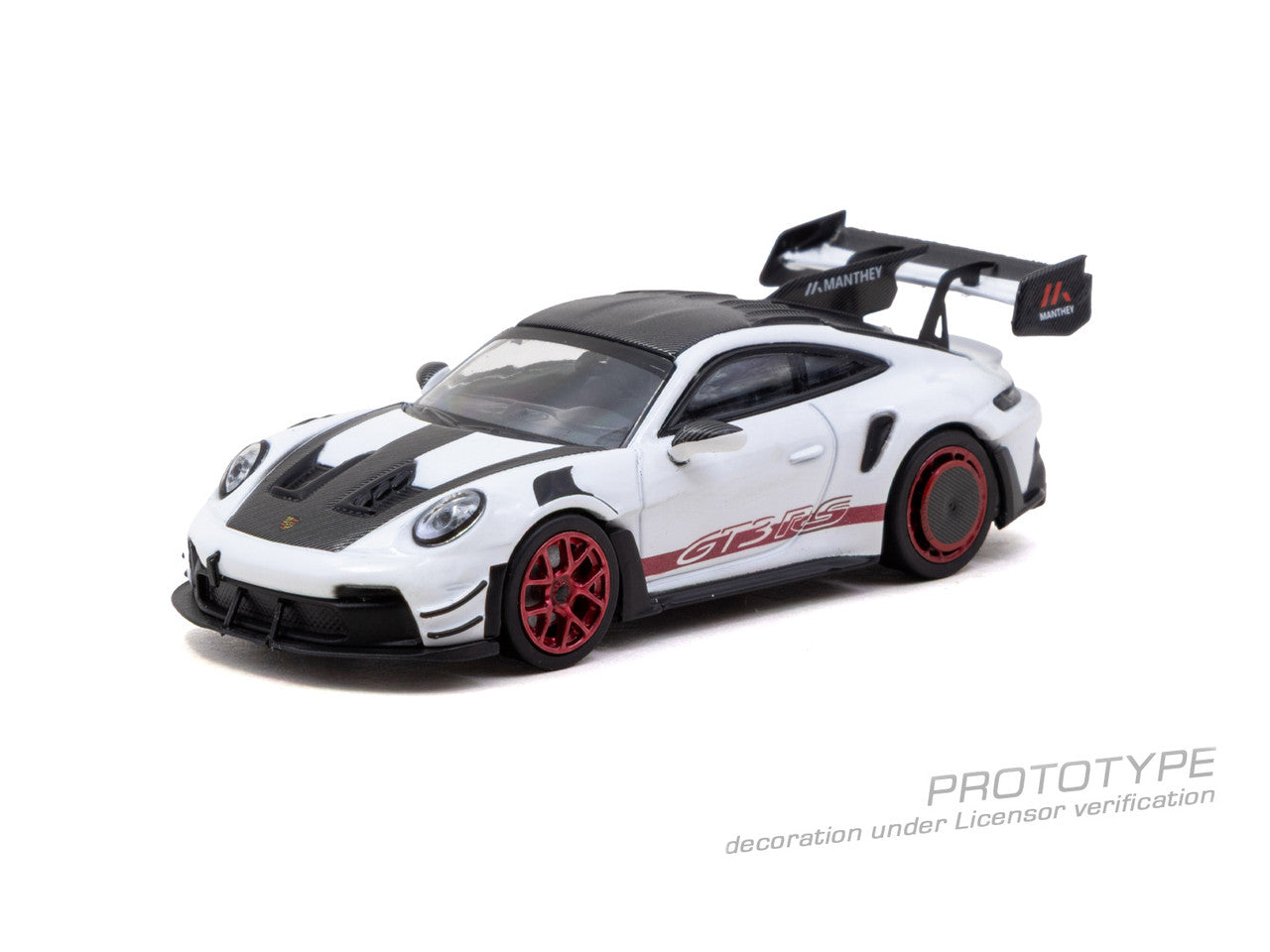 1/64 PORSCHE GT3RS (992.2) MR WHITE/RED TARMAC SPECIAL EDITION - Tarmac Models - T64MC-023-WR