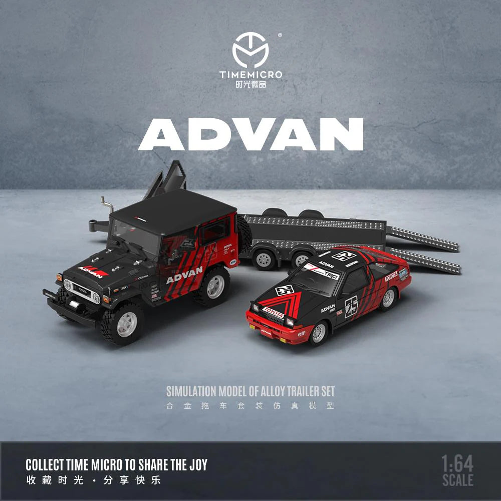 1/64 Toyota FJ40 and AE86 ADVAN set - TM645203-T