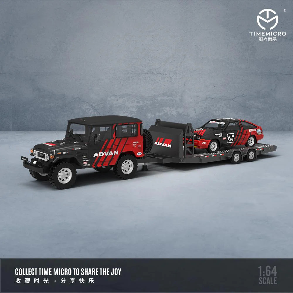 1/64 Toyota FJ40 and AE86 ADVAN set - TM645203-T