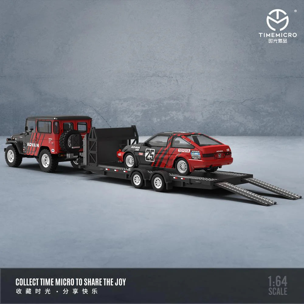1/64 Toyota FJ40 and AE86 ADVAN set - TM645203-T